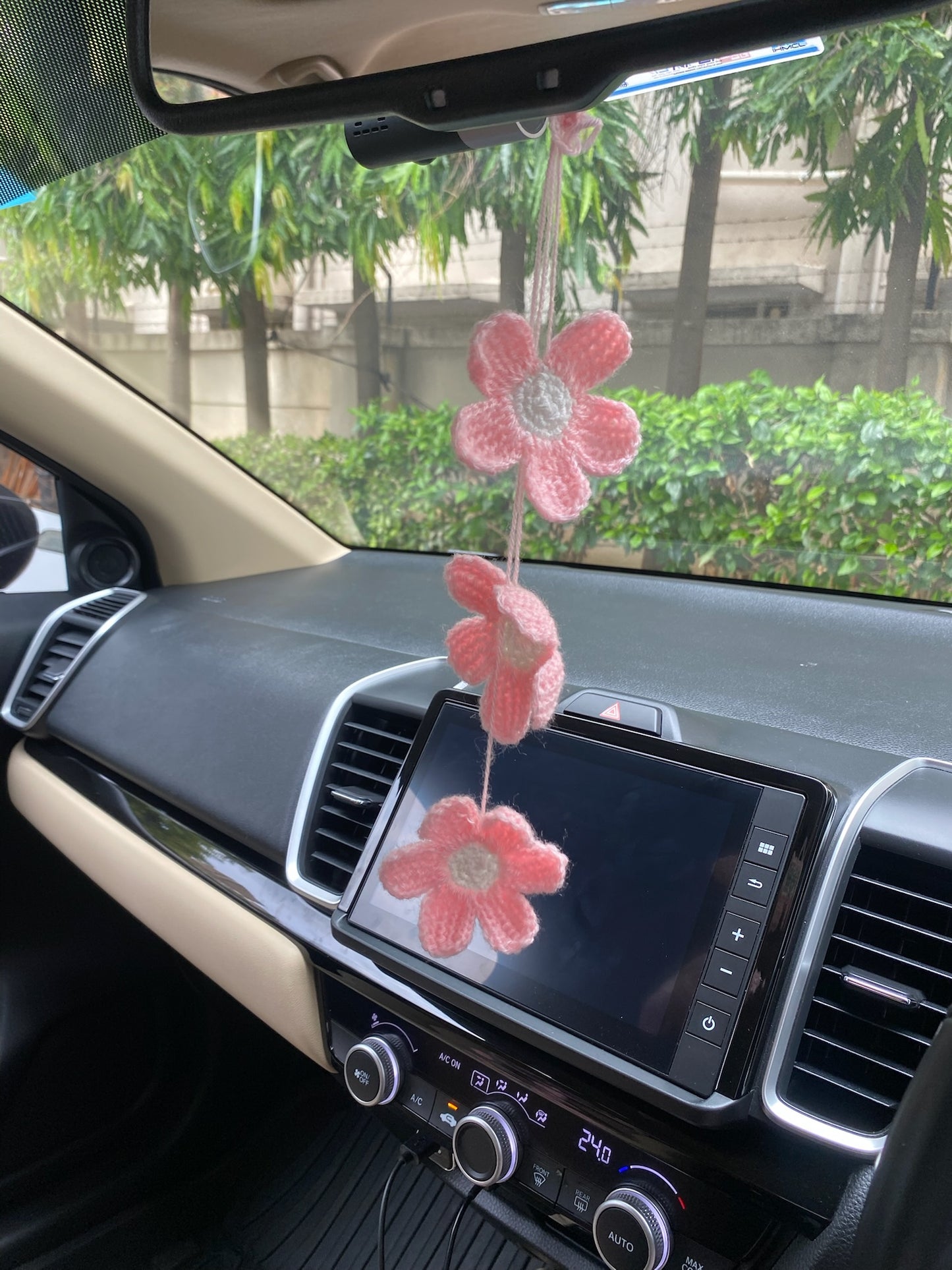 Hanging Flowers Car Decor