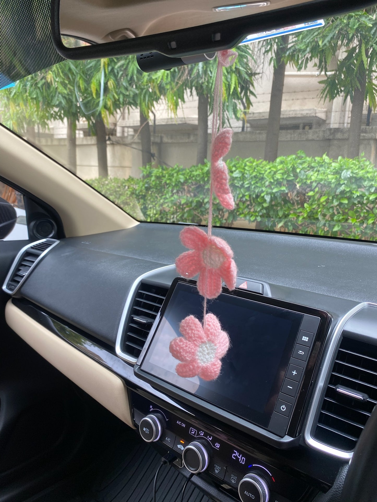 Hanging Flowers Car Decor