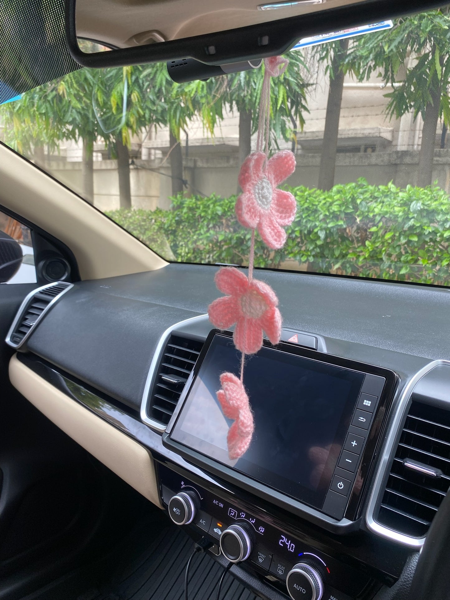 Hanging Flowers Car Decor
