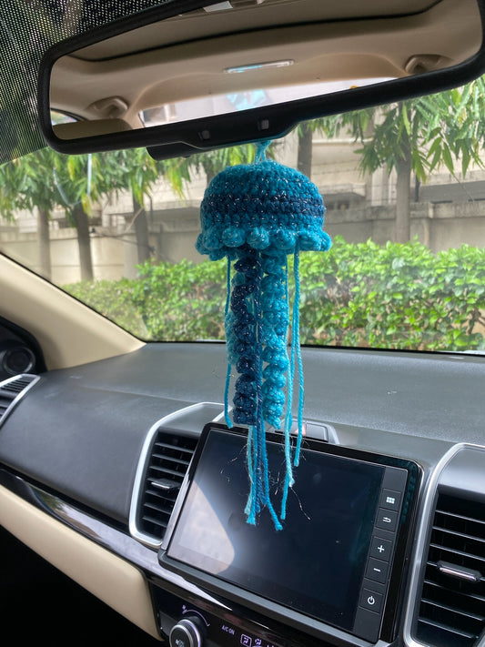 Green Jellyfish Car Decor