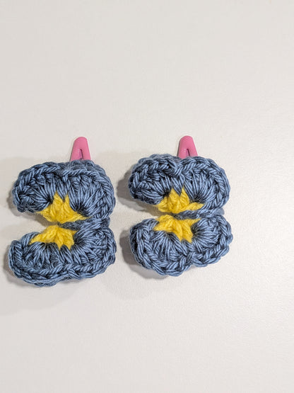 Grey Daisy Hair Clip
