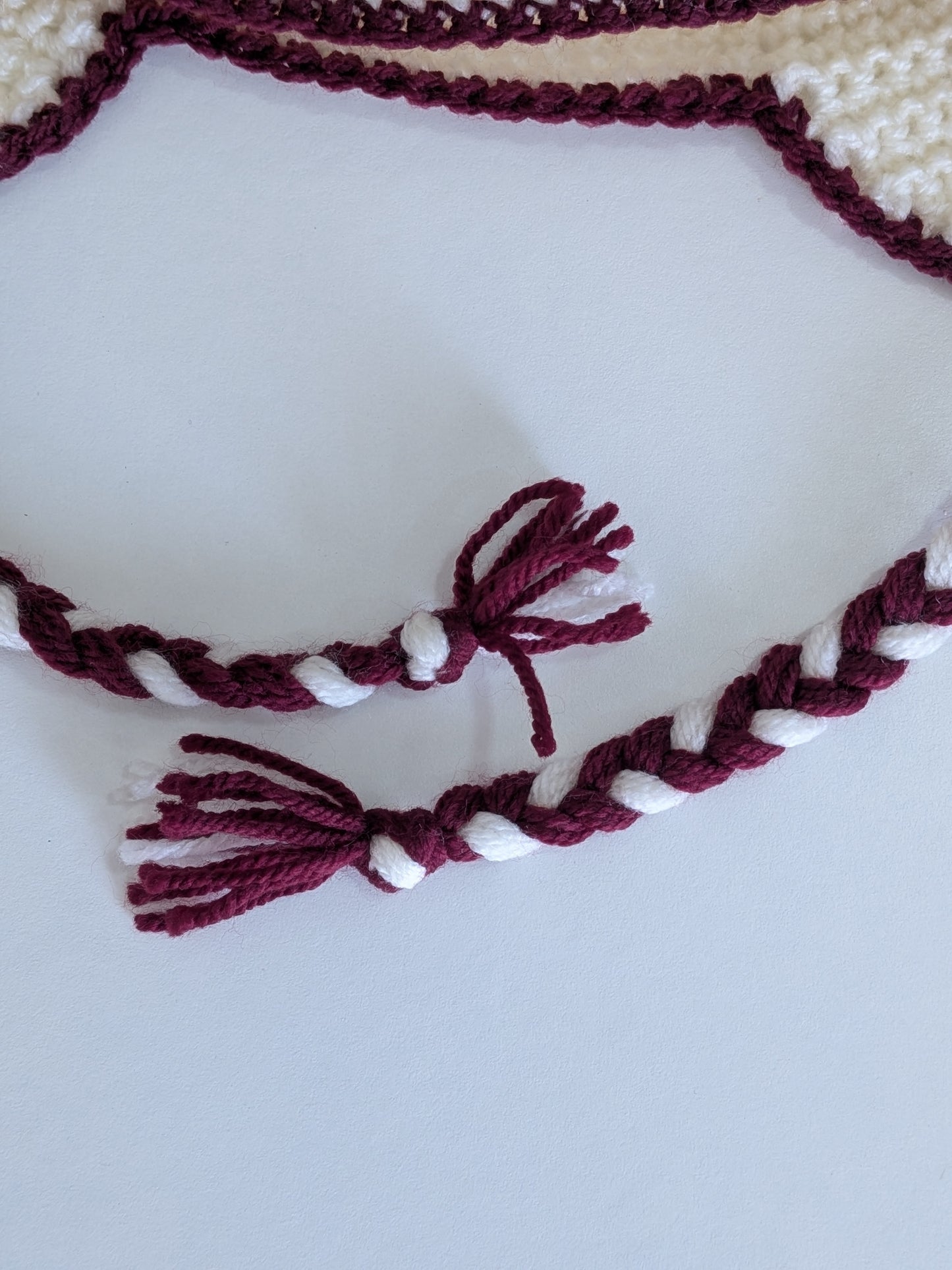 Maroon Tie Head Scarf - KIds