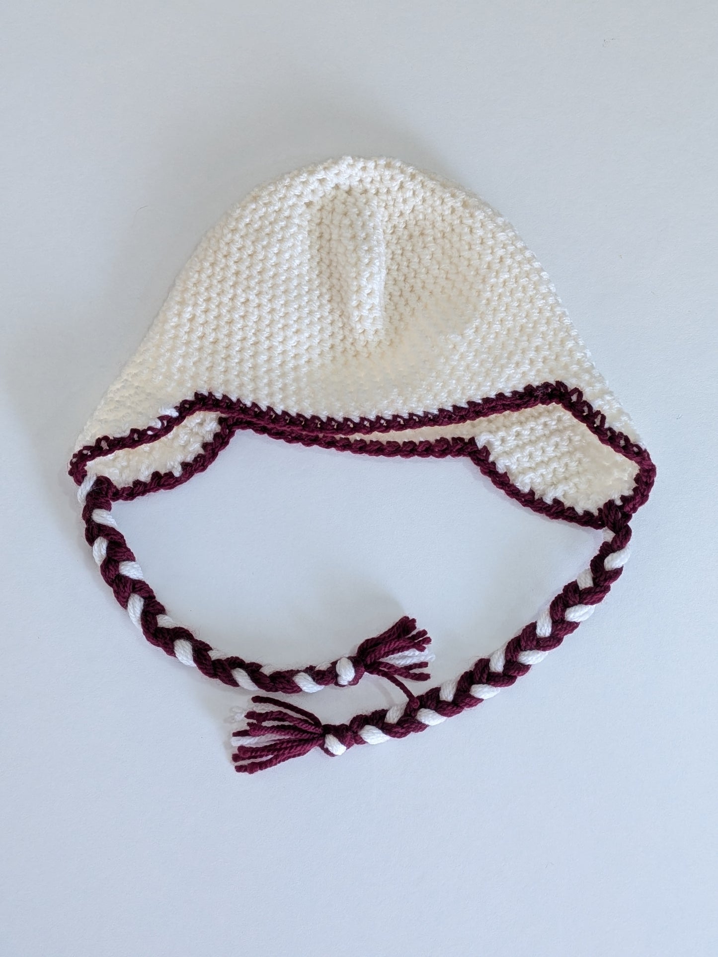 Maroon Tie Head Scarf - KIds