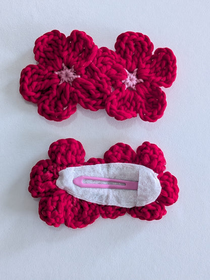 Classic Red Rose Hair Clip