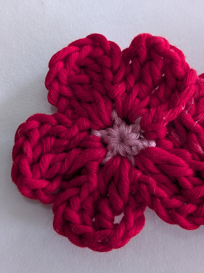 Classic Red Rose Hair Clip
