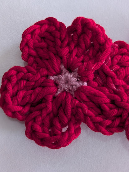 Classic Red Rose Hair Clip