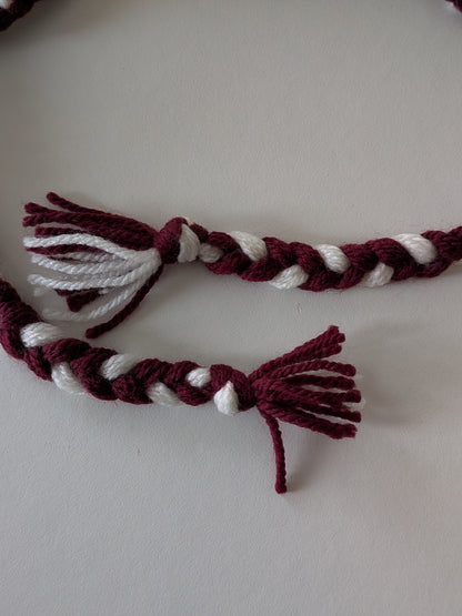 Kids Scarf - Maroon border