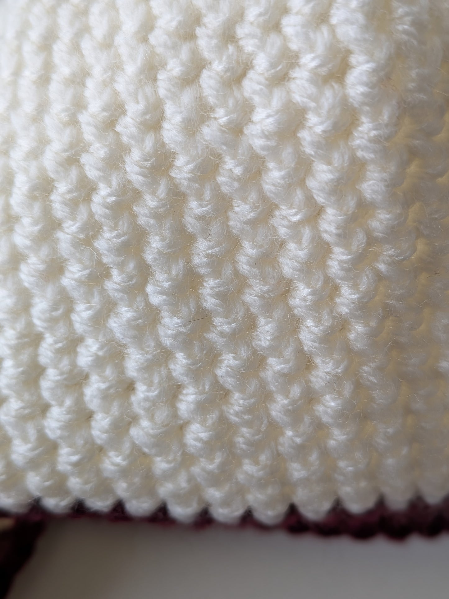 Kids Scarf - Maroon border