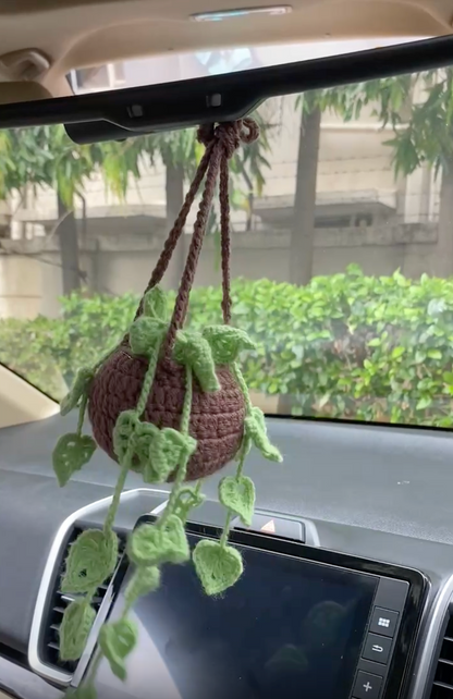 Monstera Plant Car Decor
