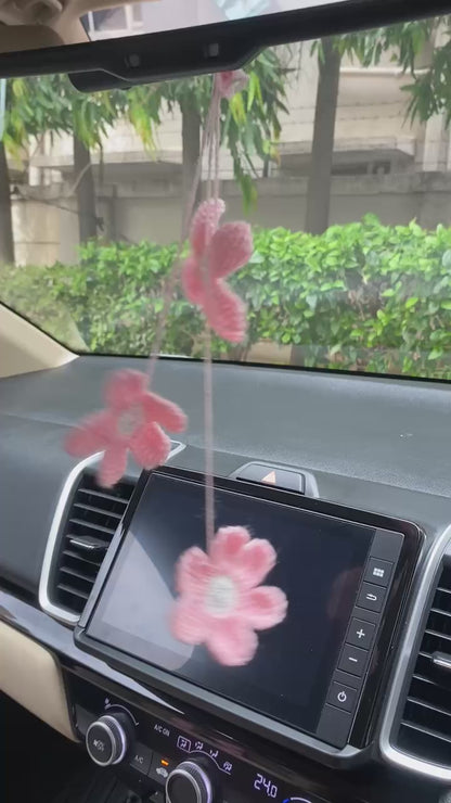 Hanging Flowers Car Decor