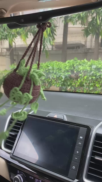 Monstera Plant Car Decor